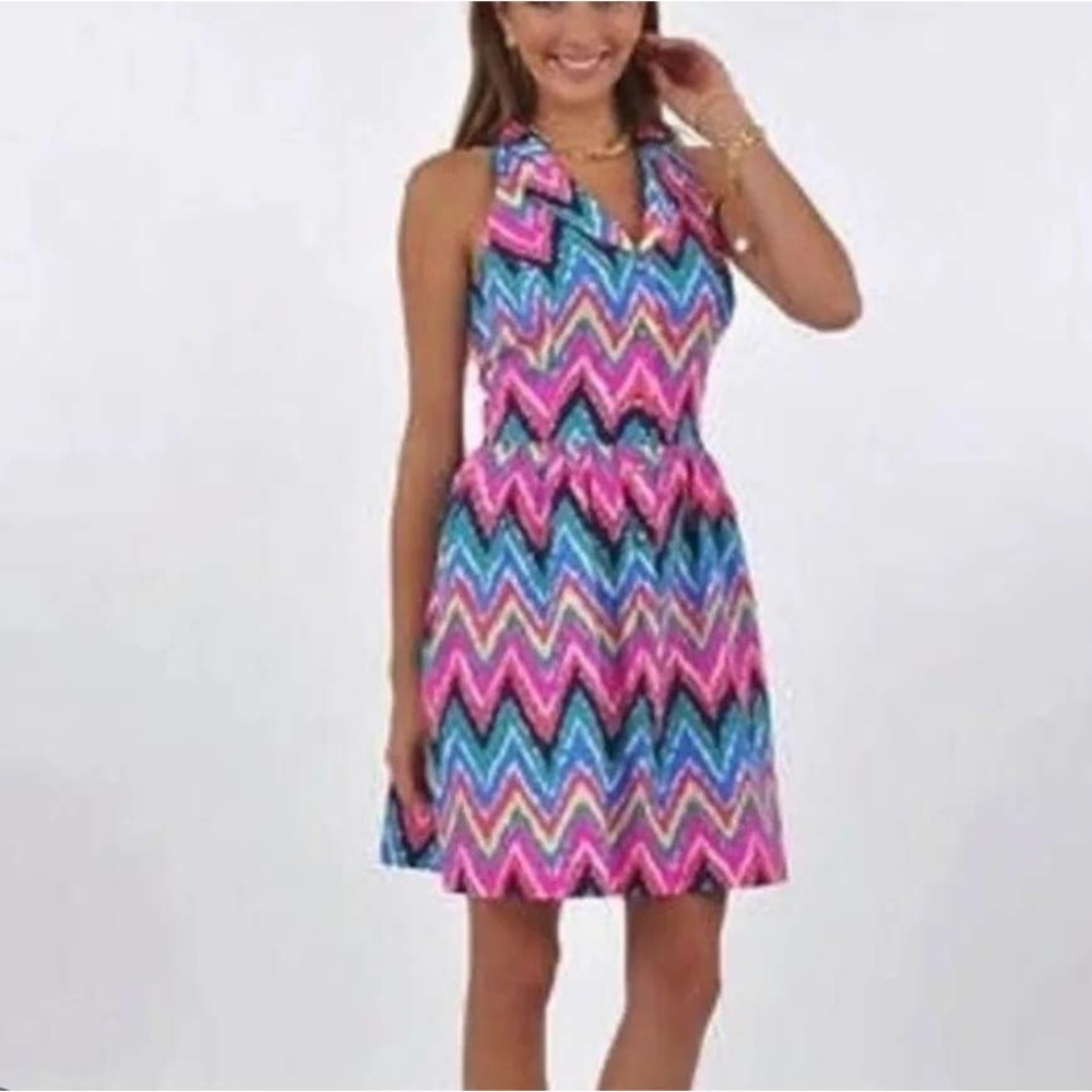 Lilly Pulitzer Fluorescent Sherlynn Hearts A Flutter Mini Dress 00 Women’s